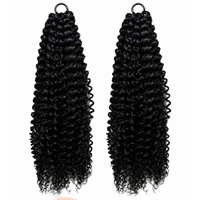 Synthetic Jerry Curly Feather Crochet hair