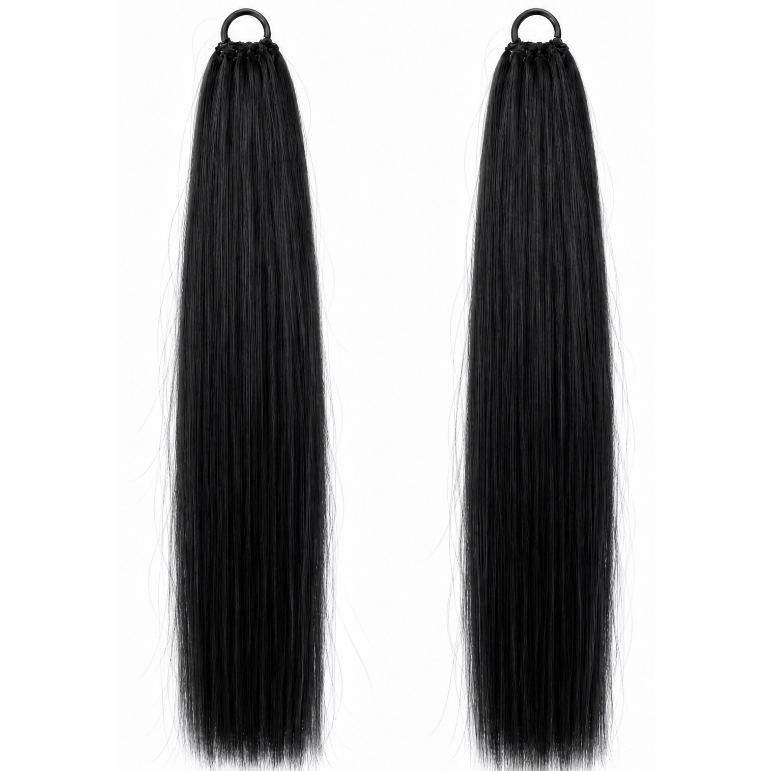 Synthetic straight Feather Crochet hair
