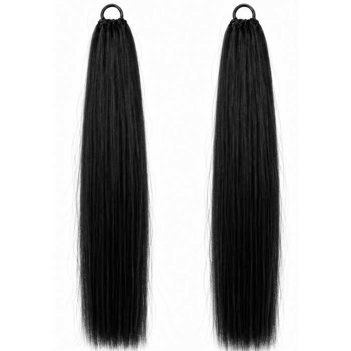 Synthetic straight Feather Crochet hair