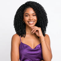 Synthetic Jerry Curly Feather Crochet hair