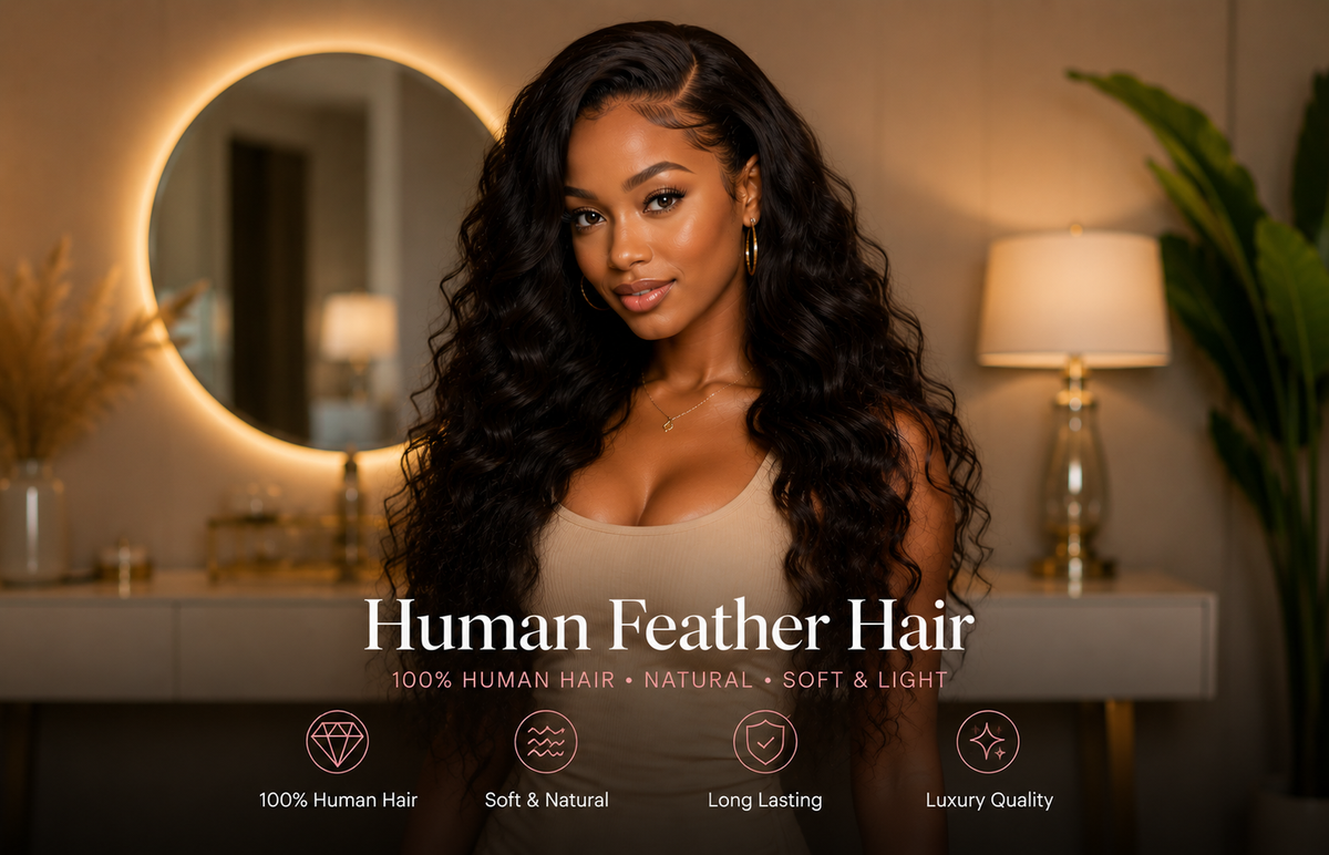 Human Feather Hair